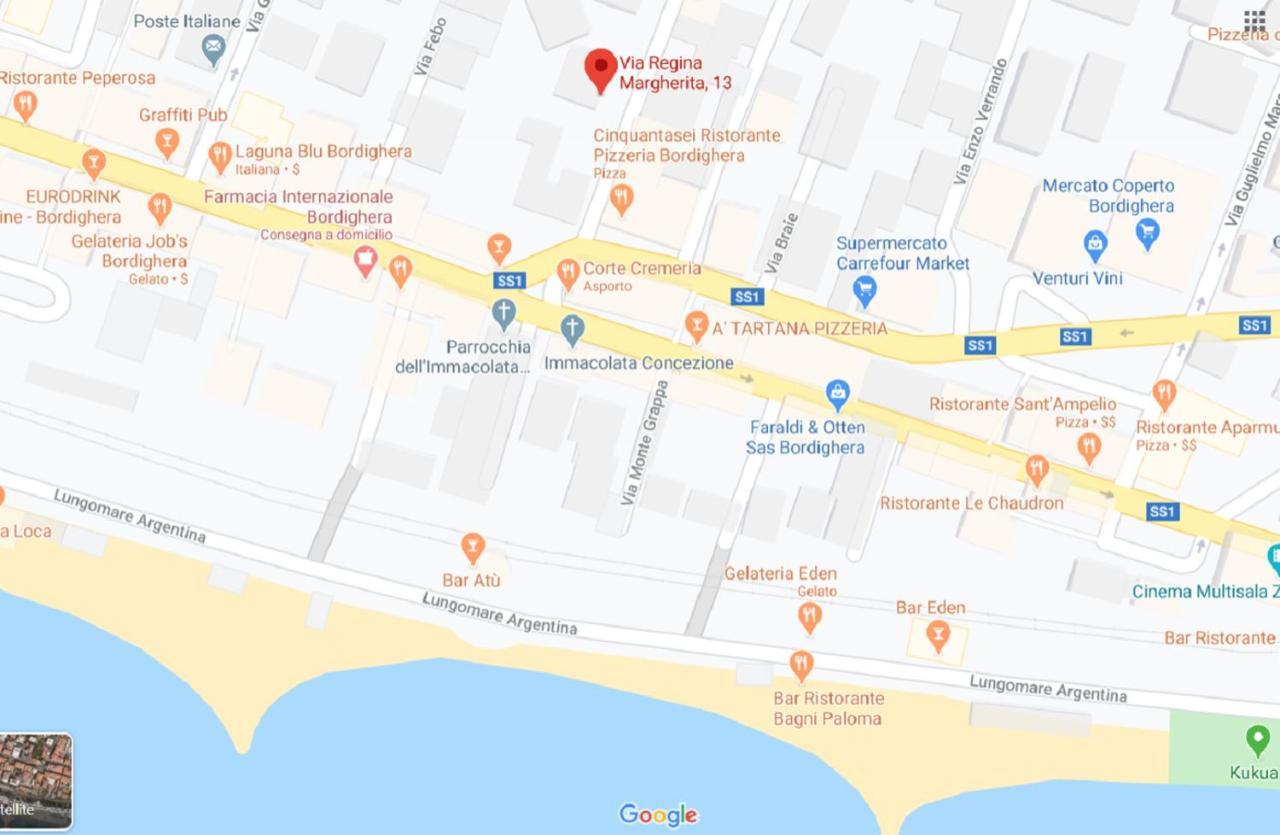 Casa Margherita, Centrale A Due Passi Dal Mare Bordighera Luaran gambar